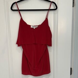 DVF Red Sleeveless Top